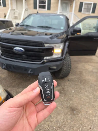 Programmed smart key fob for a Ford F-150 truck in Raleigh, NC